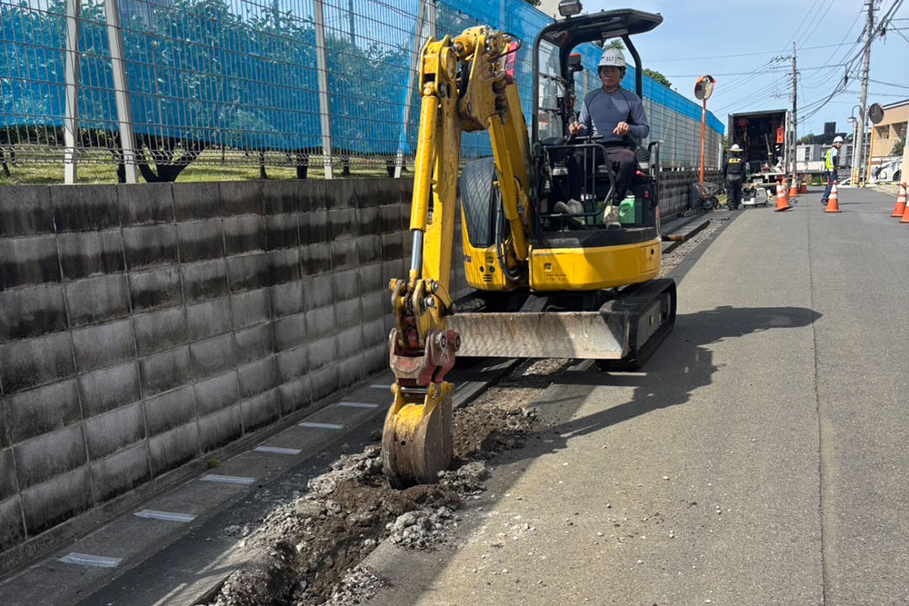 土木工事-掘削作業-